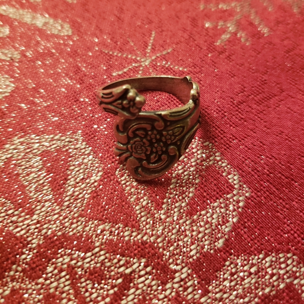 Silver spoon ring sold